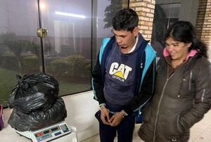 Detuvieron a una pareja con marihuana picada en Pedro Juan Caballero
