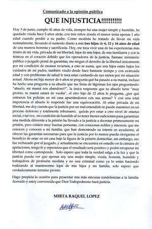 Desgarrador relato de mujer detenida en allanamiento, hoy cumple años de vida en la cárcel - Radio Imperio