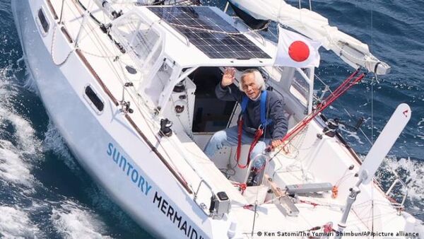 Japonés se convierte en la persona de más edad en navegar sola el Pacífico