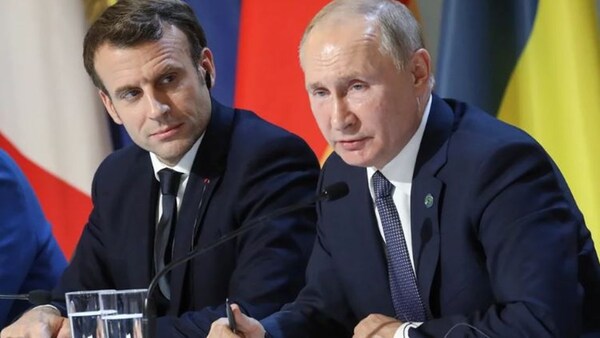 En el día 100 de la invasión rusa, Macron aseguró que Putin está "aislado" del mundo
