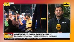 Guardiacárceles analizan movilizarse, piden volver a cobrar por bonificaciones familiares - ABC Noticias - ABC Color