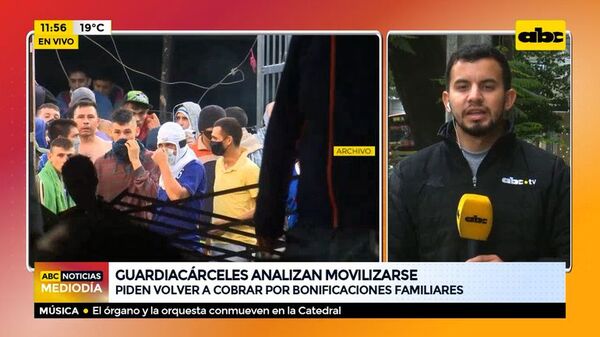 Guardiacárceles analizan movilizarse, piden volver a cobrar por bonificaciones familiares - ABC Noticias - ABC Color