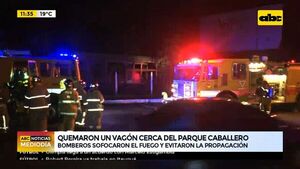 Quemaron un vagón cerca del Parque Caballero - ABC Noticias - ABC Color