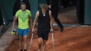 Zverev apunta a una rotura de ligamentos