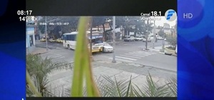 Ómnibus se incendia tras choque en Asunción - PARAGUAYPE.COM