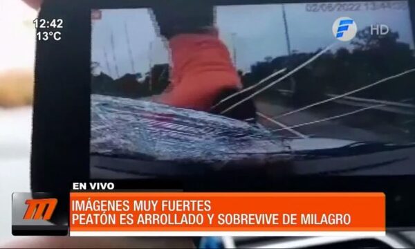 ¡Impactante! Mujer fue arrollada y de milagro sobrevivió - PARAGUAYPE.COM