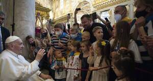 La Nación / El Papa dice que quiere ir a Ucrania, en “momento justo”