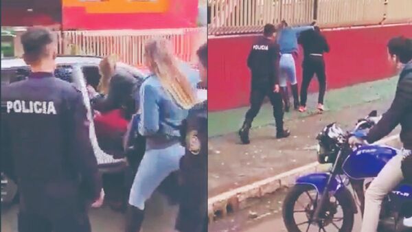 Pillan a infiel y arman sarambí en plena calle