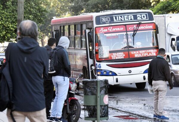 Cubrirán temporalmente el itinerario de la línea 20, desde el lunes - Nacionales - ABC Color