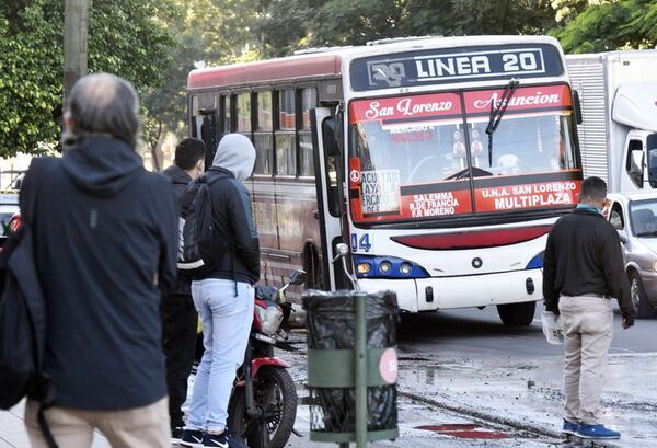 Cubrirán temporalmente el itinerario de la línea 20, desde el lunes  - Nacionales - ABC Color