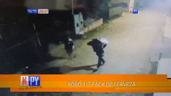 Detienen a hombre tras asalto de unos 115 packs de cerveza