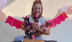 Crónica / Conductora le festejó su cumple a su perrita que hace días nomás se salvó