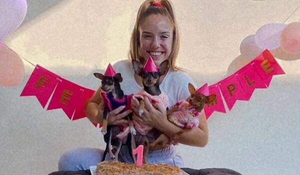 Crónica / Conductora le festejó su cumple a su perrita que hace días nomás se salvó
