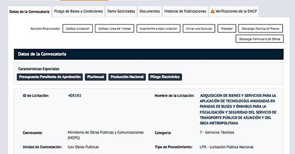 La Nación / MOPC prevé gastar una fortuna de US$ 12 millones en paradas de buses