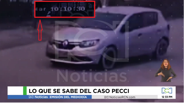 Filtran nuevas imágenes del escape de sicarios que asesinaron a Pecci