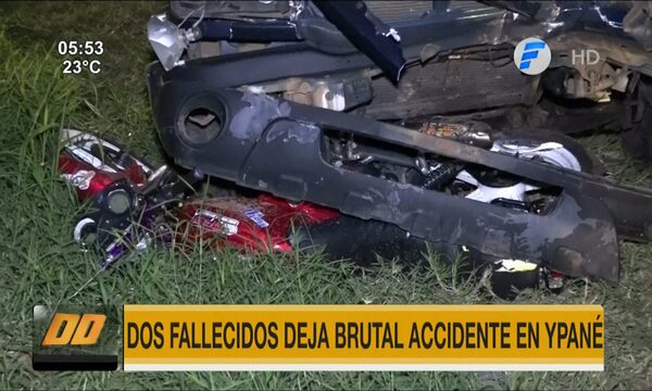 Brutal accidente de tránsito deja dos fallecidos en Ypané | Telefuturo
