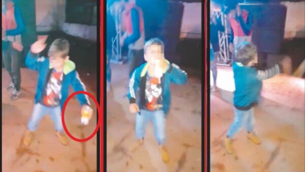 Escándalo: nene hacía show de baile y tomaba cerveza