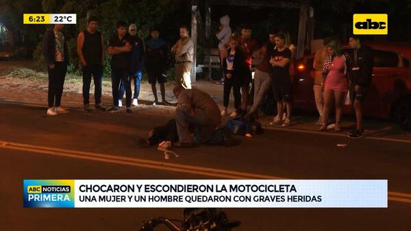 Dos personas quedaron gravemente heridas tras fuerte choque - ABC Noticias - ABC Color