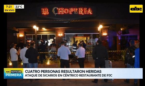Atentado en restaurante de Pedro Juan deja cuatro heridos