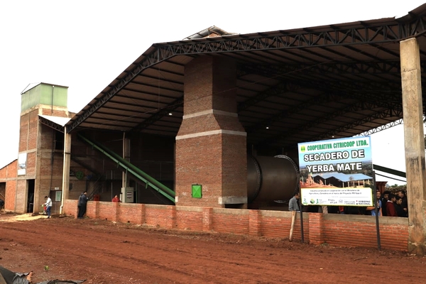 Moderna secadora para procesar 120 toneladas de yerba mate por día fue inaugurada en Itapúa - .::Agencia IP::.