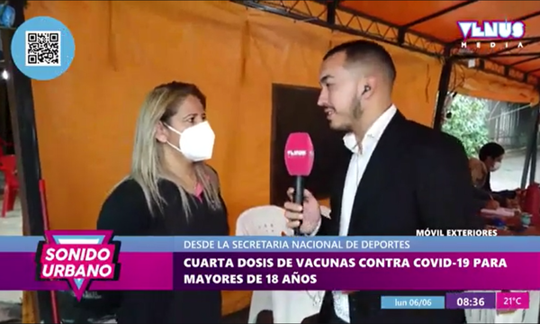 Salud habilita cuarta dosis para mayores de 18 años