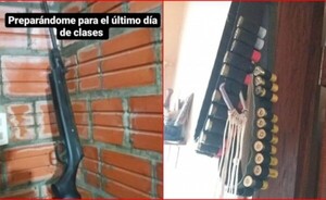 Adolescente preparaba “último día de clases” con un rifle