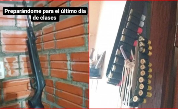 Adolescente preparaba “último día de clases” con un rifle