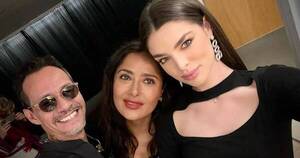 La Nación / Nadia Ferreira y Salma Hayek bailaron juntas en concierto de Marc Anthony