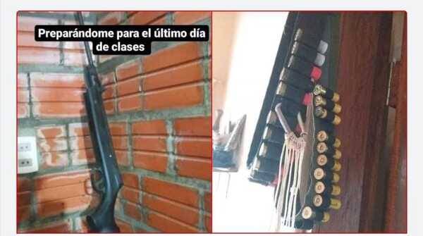 Diario HOY | Estudiante se "preparó" para el último día de clases y generó miedo en un colegio