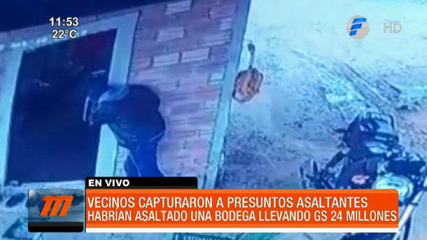 Vecinos capturan a ladrones por robo de una bodega en menos de 24 horas