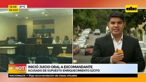 Juicio al excomandante Francisco Alvarenga por presunto enriquecimiento ilícito - ABC Noticias - ABC Color