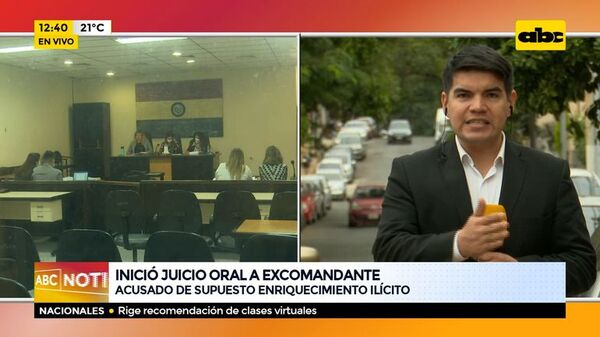 Juicio al excomandante Francisco Alvarenga por presunto enriquecimiento ilícito - ABC Noticias - ABC Color
