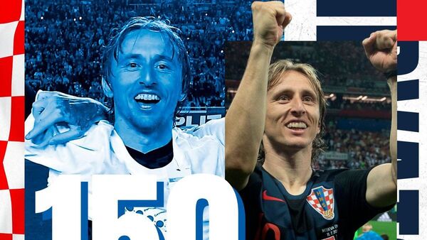 Modric, homenajeado por sus 150 partidos con Croacia
