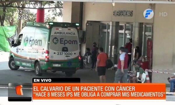 Paciente con cáncer denuncia falta de medicamentos en IPS | Telefuturo