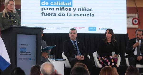La Nación / Contra la deserción escolar: el MEC lanzó proyecto “Ningún niño o niña fuera de la Escuela”