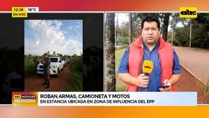 Roban armas, camioneta y motos de estancia en zona de influencia del EPP - ABC Noticias - ABC Color