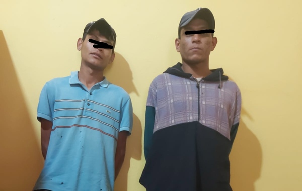 Hermanos son aprehendidos por hurtar una batería de vehículo