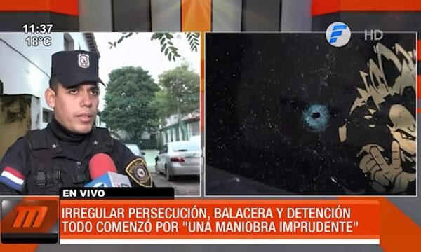 Irregular persecución, balacera y detención - PARAGUAYPE.COM
