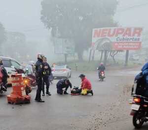 Motociclistas sufren lesiones tras percance rutero en el km 3,5 de CDE - La Clave