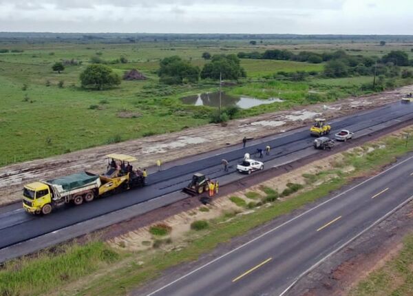 Las obras de la Ruta Transchaco se aproximan al 70% de avance - .::Agencia IP::.