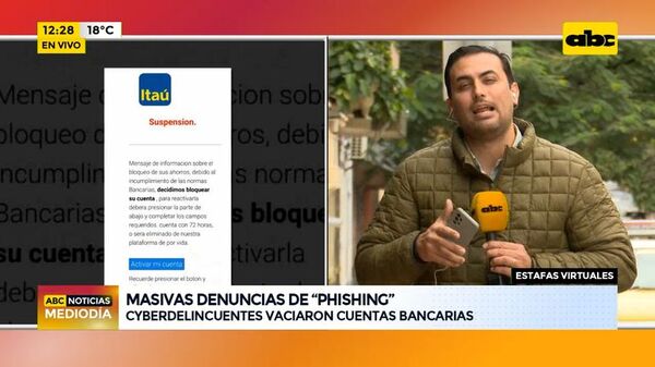 Estafas virtuales: masivas denuncias de “phishing” - ABC Noticias - ABC Color