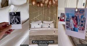 La Nación / ¡Bonjour! Sorpresiva bienvenida a Marc y Nadia en hotel de París