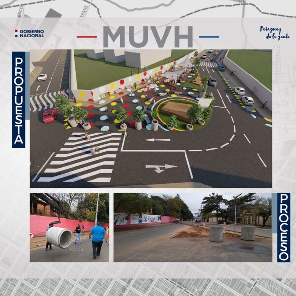 MUVH busca recuperar espacios públicos con obras que mejoren el tránsito vehicular y peatonal en Fernando de la Mora