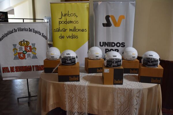 Cascos seguros para motociclistas de Villarrica