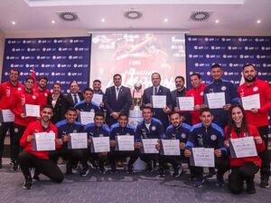 Los Pynandi reciben homenaje por la obtención de la Copa América - Fútbol - ABC Color