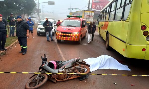 Motociclista muere al caer violentamente en asfaltado tras frenada brusca para evitar colisionar contra bus – Diario TNPRESS