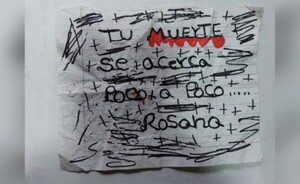 Nueva amenaza en escuela: “Tu muerte se acerca poco a poco Rosana”