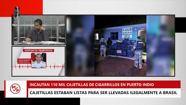 Incautan más de 100 mil cajetillas de cigarrillos presuntamente de contrabando - Megacadena — Últimas Noticias de Paraguay