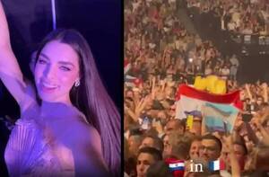 Crónica / [VIDEO] Lo que emocionó a Nadia Ferreira en el concierto de Marc Anthony