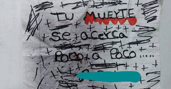 La Nación / Alumna encontró en su pupitre un papel con amenaza de muerte